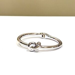 THE LIMITED Polished Silver Knot Hinge Bracelet | NWT